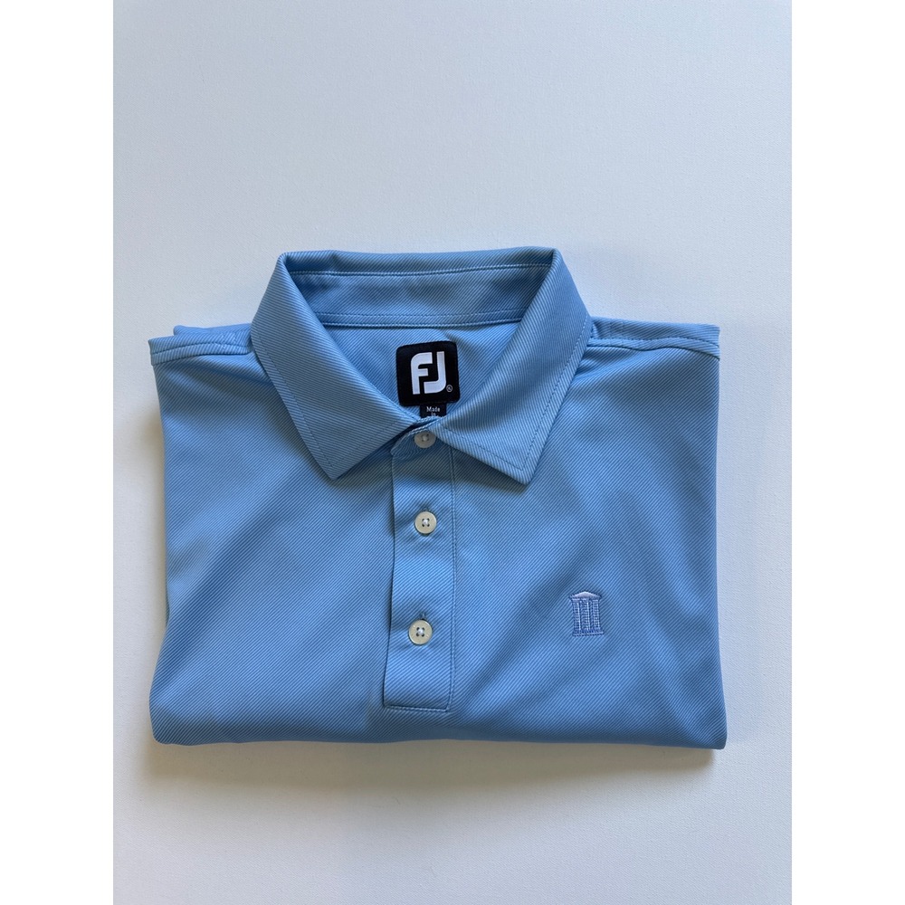 FootJoy Mens Light Blue Performance Golf Polo Shirt Short Sleeve Size XL
